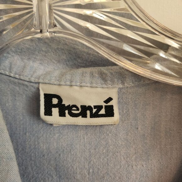 Cowboy Boot Embroidered Button-Up Shirt By Prenzi - Picture 2 of 10